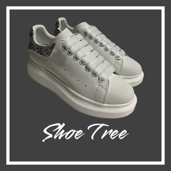 Alexander McQueen Trainer Glitter Sneakers Women Size Sparkle